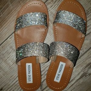 Steve Madden Sparkly Slides